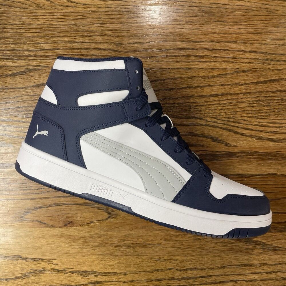 PUMA Rebound Layup Lace Up  Mens Blue Sneakers Casual Shoes Size 12 NEW
